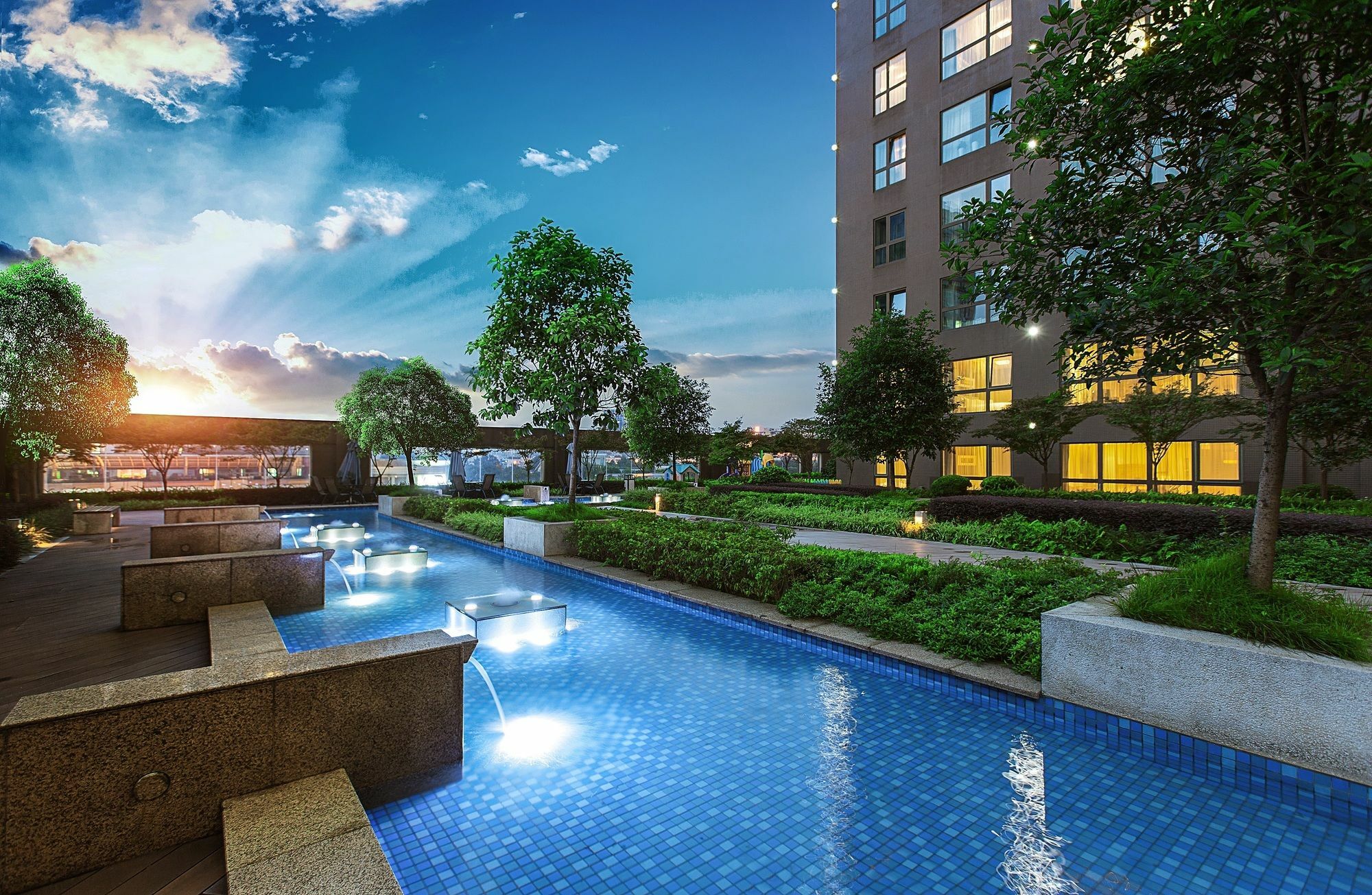 Oakwood Residence Funder Chengdu Eksteriør bilde